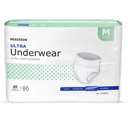 Mckesson Heavy Absorbent Underwear, Medium, 20PK UWBMD